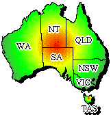 Map of Australia Click for more detailed Map